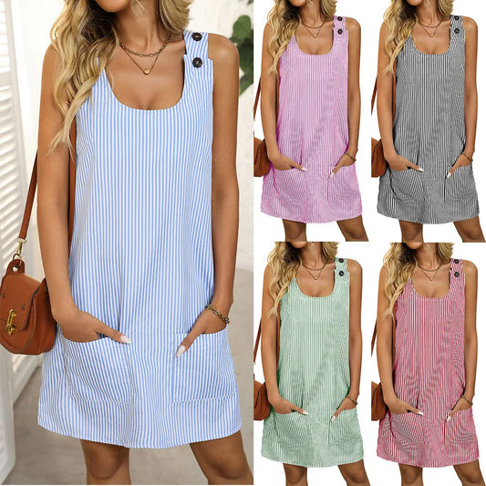 SAMMY™ Vestido casual de rayas|Victorio&Giralda™