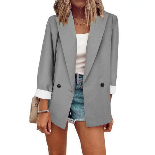 MEGANN™ Blazer con detalle en mangas|Victorio&Giralda™